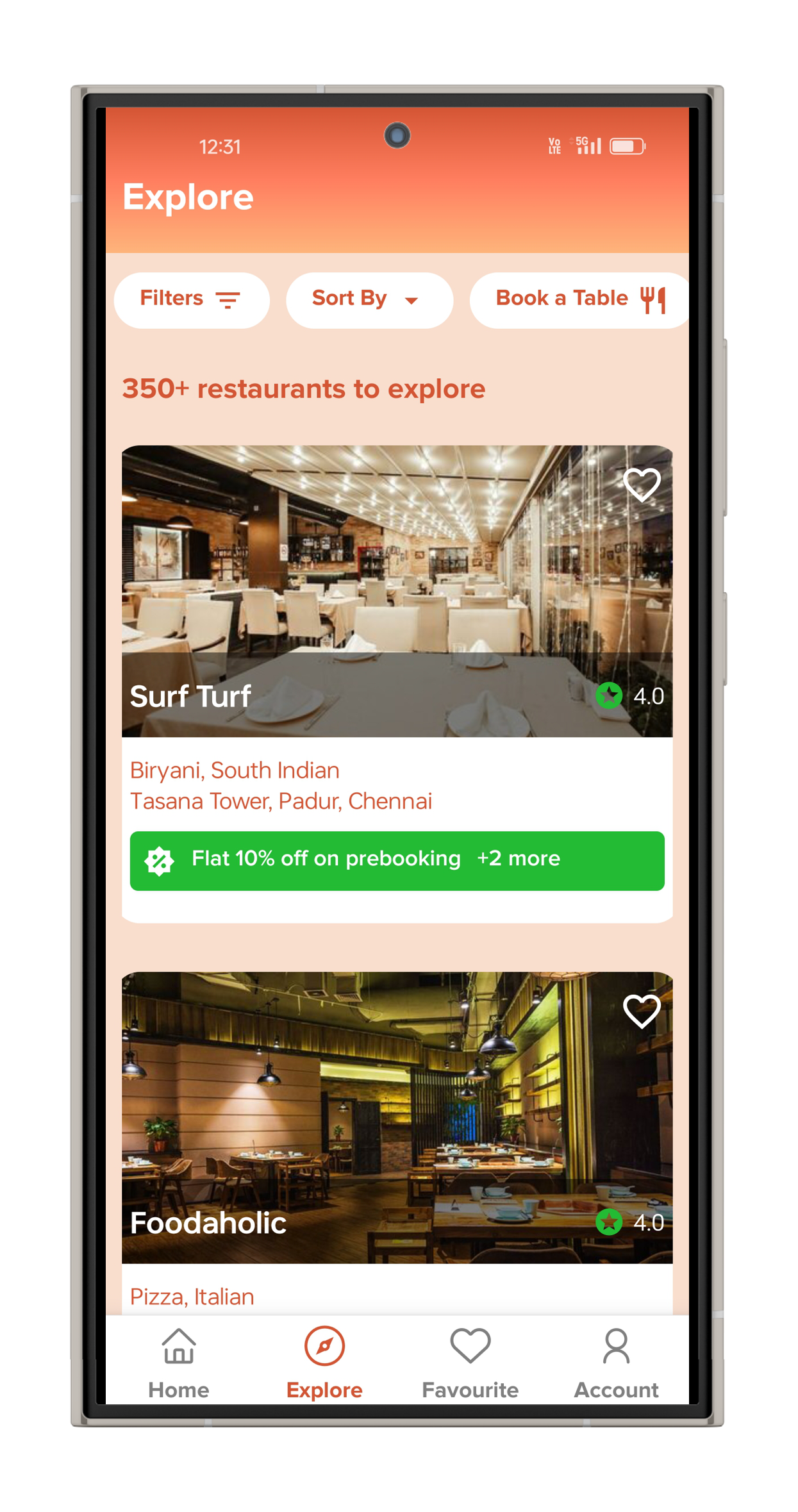 Food Ordering App